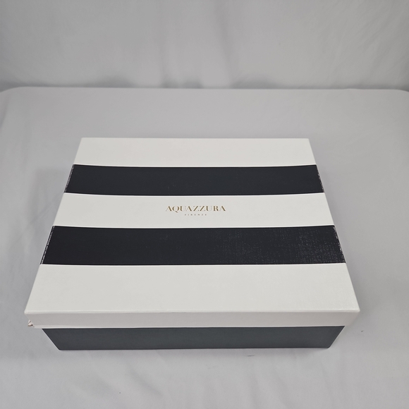 Aquazzura White Stiletto Heels with Studded Embellishments Size 37.5 NWT - Picture 10 of 11